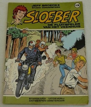 Strip Boek, SLOEBER, De Fluitspeler Van Het Veenhuis, Nummer 13, Standaard Uitgeverij, 1986. - 0