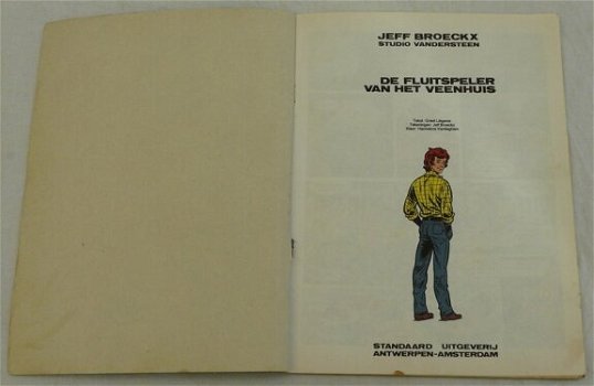Strip Boek, SLOEBER, De Fluitspeler Van Het Veenhuis, Nummer 13, Standaard Uitgeverij, 1986. - 1