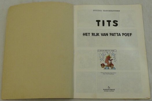 Strip Boek, TITS en Compagnie, Het Rijk Van Patta Poef, Nummer 27, Standaard Uitgeverij, 1985. - 1