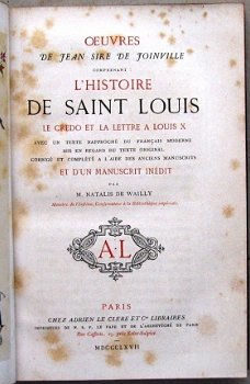 L'Histoire de Saint Louis 1867 Joinville Chromolithografie - 4