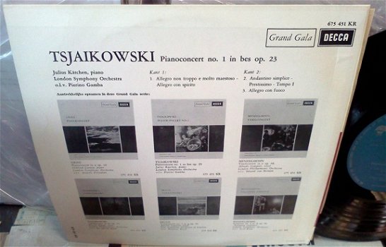 Tsjaikowski ~ Pianoconcert No 1 (Piano Concerto) Julius Katchen / LSO Decca - Dutch10