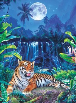 Masterpieces - Eyes of the Tiger (Glitter) - 500 Stukjes Nieuw - 1