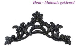 === Klokkast ornament = Hout = nieuw === 27203