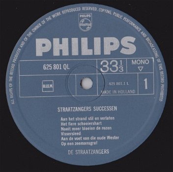 De Straatzangers ‎– Straatzangers Successen -LP Vinyl - 3