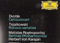 Dvorak/ Celloconcert & Tsjaikowski/ Rococo Variaties   - Rostropovitsj & Berliner/Karajan-classical