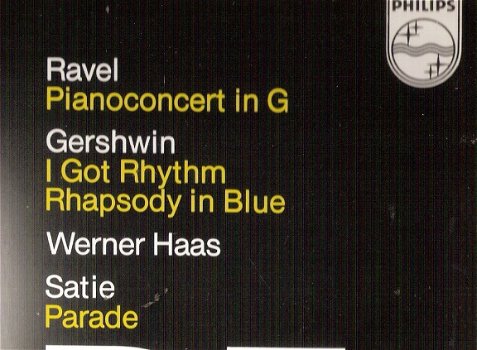 Ravel Pianoconcert G - Gershwin I Got Rhythm/ Rhapsody in blue & Satie/ Parade - classical vinyl - 1