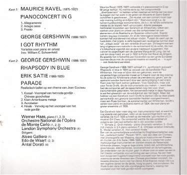 Ravel Pianoconcert G - Gershwin I Got Rhythm/ Rhapsody in blue & Satie/ Parade - classical vinyl - 2