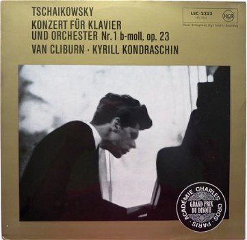 Tchaikovsky -Concerto No. 1 -Van Cliburn klavier/Kondrashin RCA LSC 2522- classical vinyl LP - 1