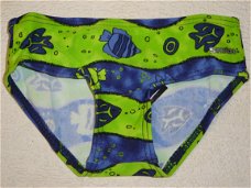 Nieuwe stoere peuter zwemslip  LIME  maat 86