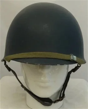 Helm, type: M53 (Troepenhelm), Politie / Mobiele Eenheid, met binnenhelm, 1979.(Nr.2) - 0