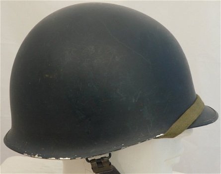 Helm, type: M53 (Troepenhelm), Politie / Mobiele Eenheid, met binnenhelm, 1979.(Nr.2) - 2