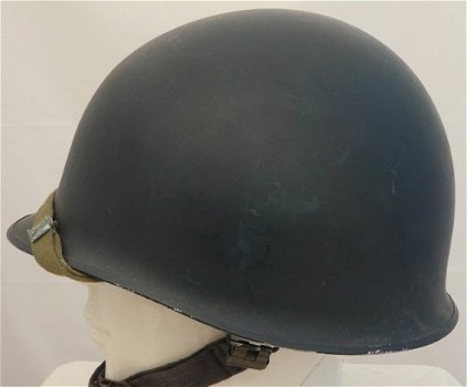 Helm, type: M53 (Troepenhelm), Politie / Mobiele Eenheid, met binnenhelm, 1979.(Nr.2) - 4