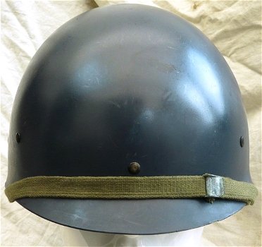 Helm, type: M53 (Troepenhelm), Politie / Mobiele Eenheid, met binnenhelm, 1979.(Nr.2) - 7
