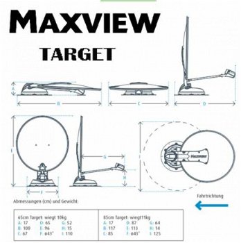 MAXVIEW TARGET 85 cm. Twin lnb, VOL AUTOMATISCHE SCHOTEL - 3