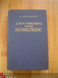 Korte verklaring van de kerkorde door Joh. Jansen