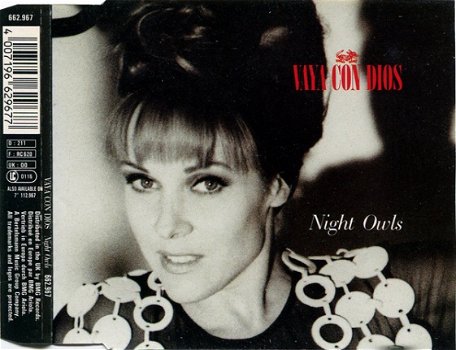 Vaya Con Dios ‎– Night Owls 3 Track CDSingle - 1