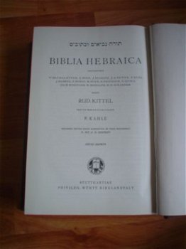 Biblia Hebraica edidit Rudolf Kittel - 2
