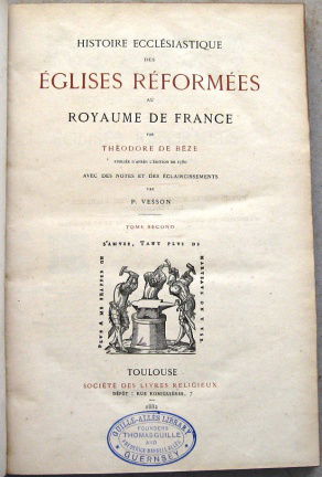 Histoire Ecclésiastique des Églises Réformées de France 1882 - Afbeelding 3