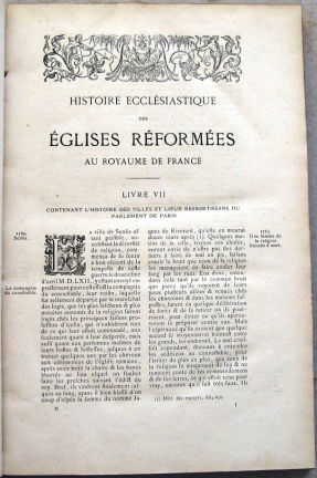 Histoire Ecclésiastique des Églises Réformées de France 1882 - Afbeelding 4