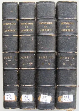 Dictionnaire du Commerce & Navigation 1859-1861 Set van 4 - nr. 1