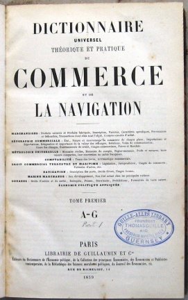 Dictionnaire du Commerce & Navigation 1859-1861 Set van 4 - Afbeelding 3