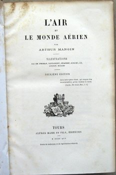 L'Air et le Monde Aérien 1865 Mangin - luchtvaart vliegen - 4