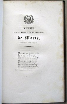 Vers Sur la Mort 1835 Necrologie 13e eeuw Frankrijk - 1