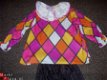 Pierrot pak (blouse met broek) glansstof mt 52 2x - 1 - Thumbnail