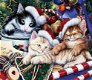 SunsOut - Meow-y Christmas - 550 Stukjes Nieuw - 1 - Thumbnail