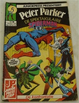 Strip Boek / Comic Book, Marvel, Peter Parker, De Spektakulaire Spiderman, Nr 6, Junior Press, 1983. - 0