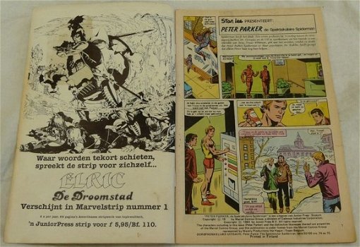 Strip Boek / Comic Book, Marvel, Peter Parker, De Spektakulaire Spiderman, Nr 6, Junior Press, 1983. - 1