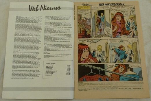 Strip Boek / Comic Book, Marvel, Web Van Spiderman, Nummer 26, Deel 2, Junior Press, 1988. - 1