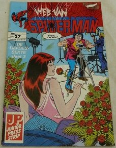 Strip Boek / Comic Book, Marvel, Web Van Spiderman, Nummer 27, Deel 3, Junior Press, 1988.