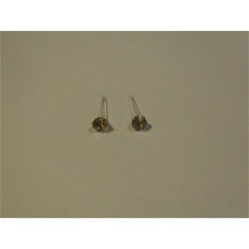 Witte strass oorbellen 4 mm bij Stichting Superwens! - 1