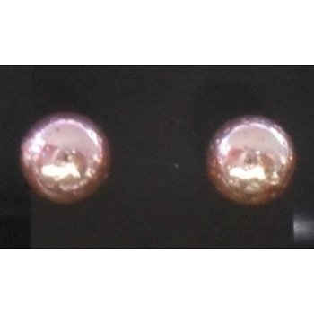 Roze glitter bolletjes oorbellen bij Stichting Superwens! - 1