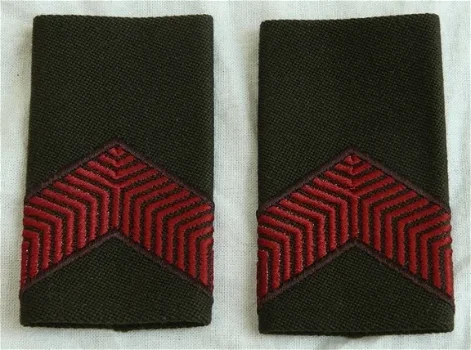 Rang Onderscheiding, Blouse, Soldaat 2e Klasse, Koninklijke Landmacht, 1984-2000.(Nr.4) - 0