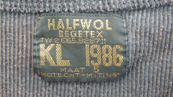 Hemd, Onderhemd, lange mouw, Koninklijke Landmacht, maat: 5, 1986.(Nr.2) - 3