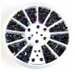 OP=OP Rhinestone wheel black multicolor - 1 - Thumbnail