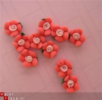 120 Keramiek Flowers bloemen strass nail art gel Acryl wiel - 1