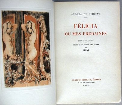 Félicia Ou Mes Fredaines - Nerciat 121/450 Eaux-Fortes Timar - 4