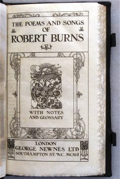 Burns 1902 The Poems and Songs - Fraaie band Genova Venetië - 6