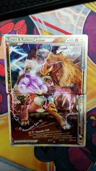 Entei & Raikou legend kaarten 90/95 &91/95 HS Unleashed set1 nm - 1