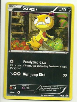 Scraggy holo bw25 Promo nm - 0