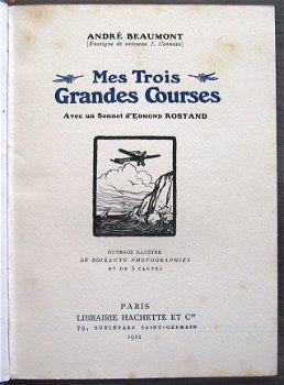 Mes Trois Grandes Courses 1912 Beaumont - Luchtvaart Vliegen - 2