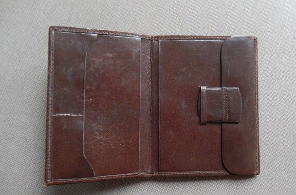 Lederen portemonnee met relief - Afbeelding 2