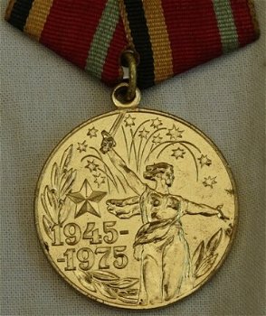 Medaille, Jubileum, 30 Yrs of Victory in the Great Patriotic War 1941-1945, met Oorkonde, 1975.(1) - 2