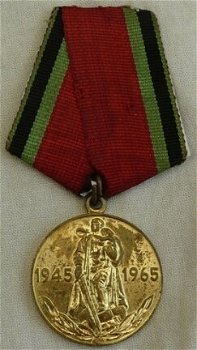 Medaille, Jubileum, 20 Yrs of Victory in the Great Patriotic War 1941-1945, met Oorkonde, 1965.(1) - 1