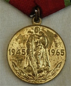 Medaille, Jubileum, 20 Yrs of Victory in the Great Patriotic War 1941-1945, met Oorkonde, 1965.(1) - 2