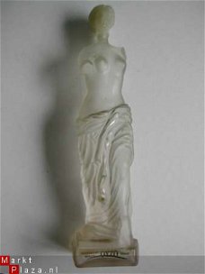 matglas  ouzo fles vrouw uit de griekse oudheid 38 cm hoog