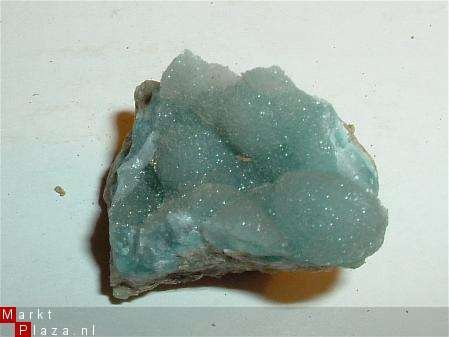 #201 Hemimorfiet Geode Hemimorphite Geode Kiezelzinkerts - 1